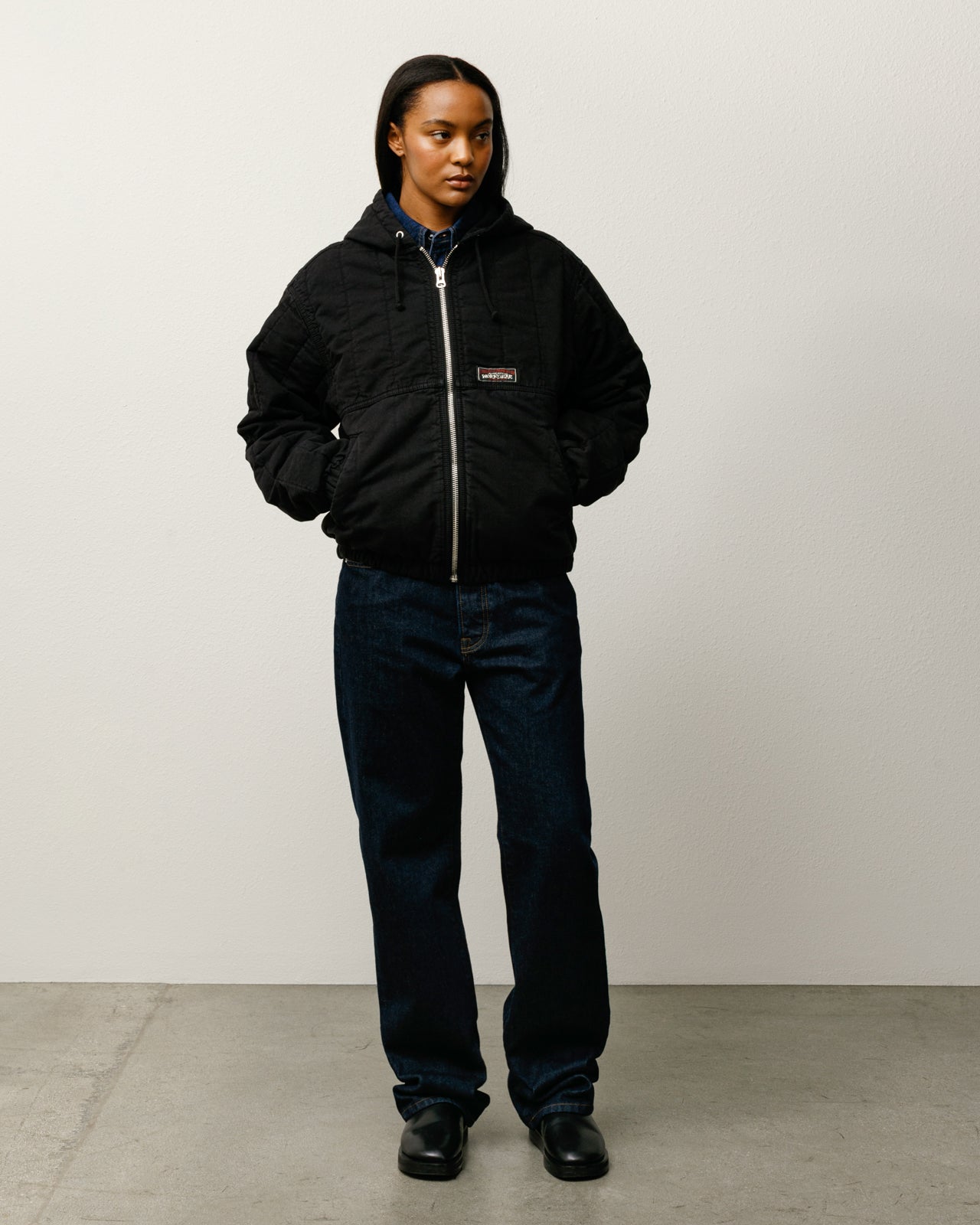 QUILTED CANVAS WORK JACKET