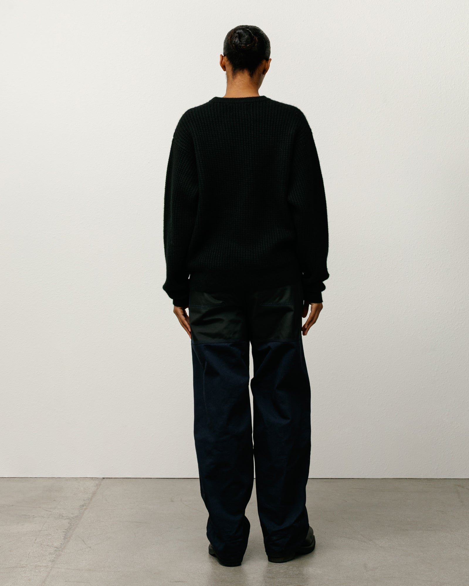 WAFFLE CASHMERE SWEATER
