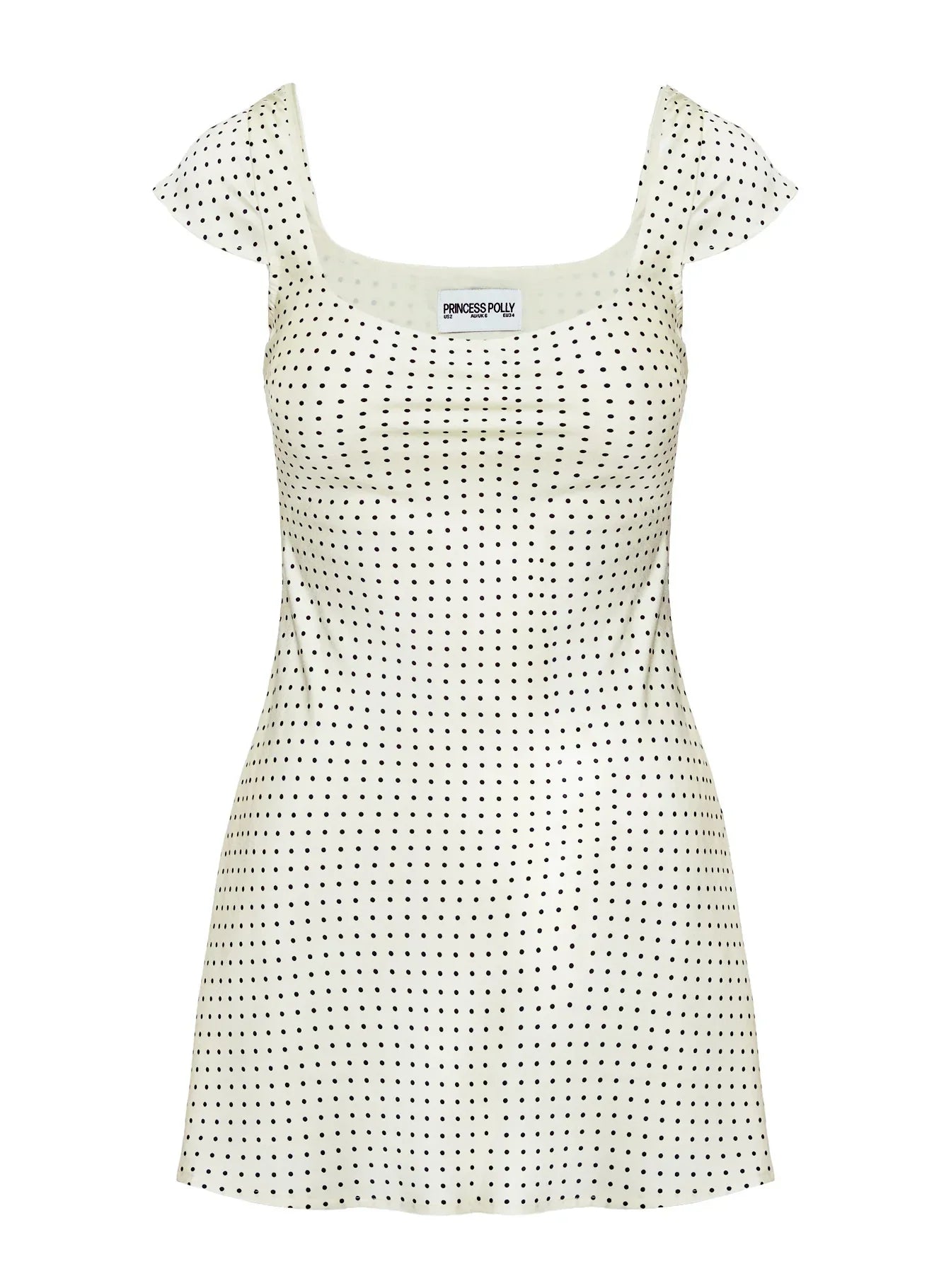 Lucienna Polka Dot Mini Dress White / Black