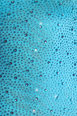 Aellin-Embellished Bodycon Mini Dress in Aqua Blue