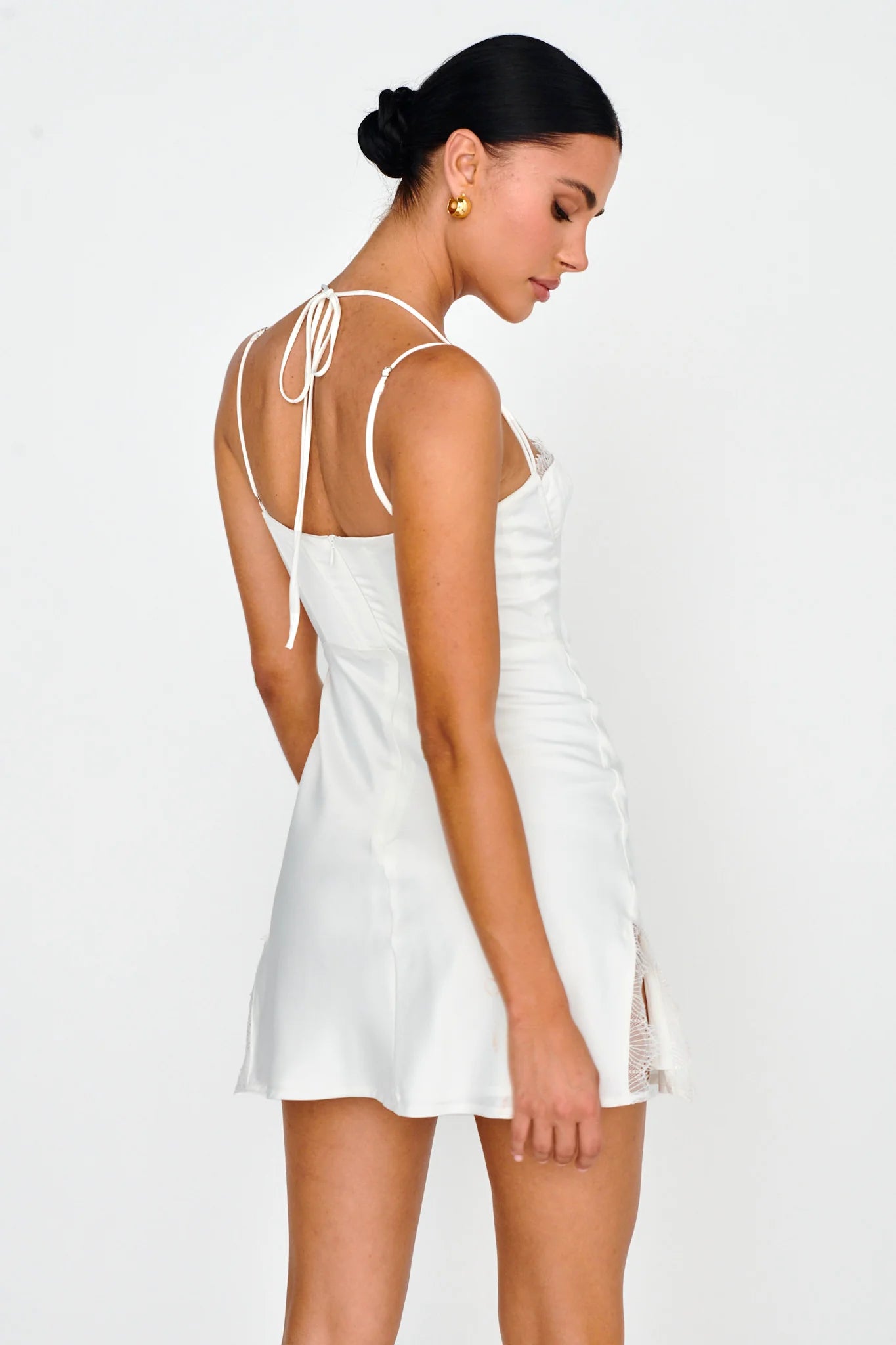 Wishing On A Star Bustier Mini Dress White